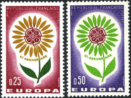 Potov znmky Franczsko 1964 Eurpa CEPT Mi# 1490-91 - zvi obrzok