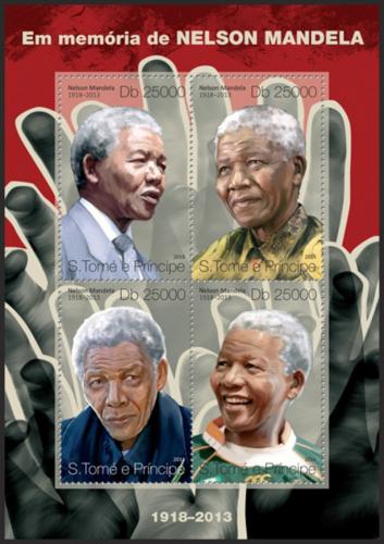 Potov znmky Svt Tom 2014 Nelson Mandela Mi# 5459-62 Kat 10 - zvi obrzok