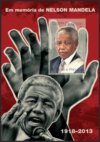 Potov znmka Svt Tom 2014 Nelson Mandela Mi# Block 951 Kat 10