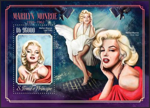 Potov znmka Svt Tom 2014 Marilyn Monroe Mi# Block 1046 Kat 10
