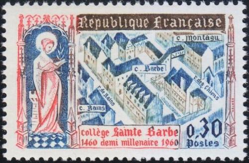 Potov znmka Franczsko 1960 Coll&#232;ge Ste-Barbe, 500. vroie Mi# 1331 - zvi obrzok