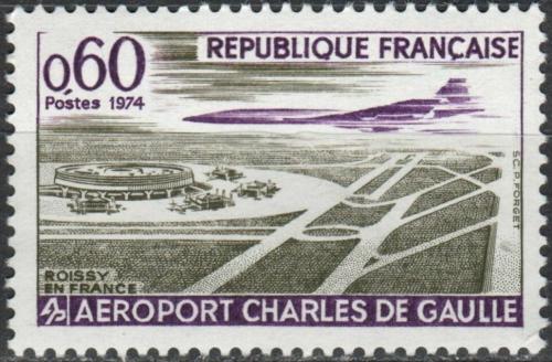 Potov znmka Franczsko 1974 Letisko Charles-de-Gaulle Mi# 1866