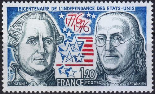 Potov znmka Franczsko 1976 Nezvislost USA, 200. vroie Mi# 1963