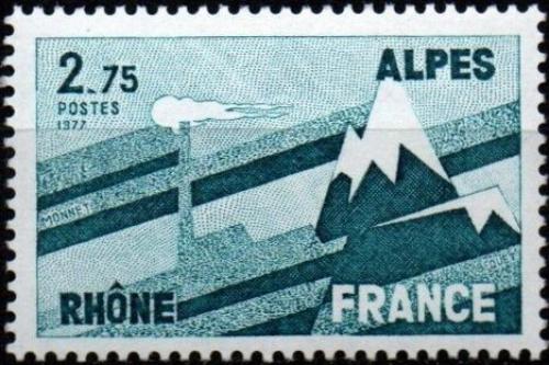 Potov znmka Franczsko 1977 Region Rhne-Alpes Mi# 2008 - zvi obrzok