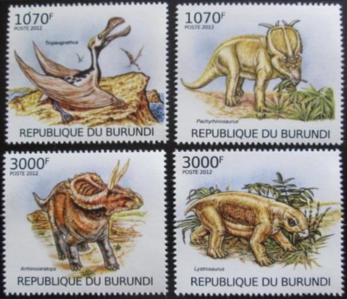 Potov znmky Burundi 2012 Dinosaury Mi# 2555-58 Kat 10 - zvi obrzok