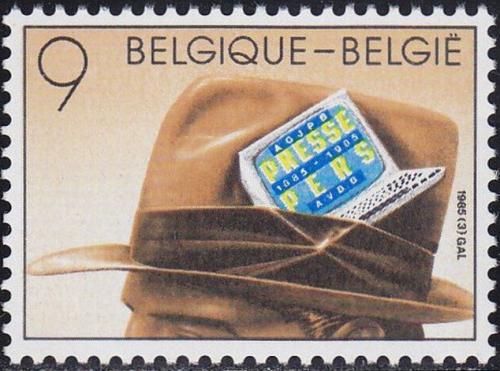 Potov znmka Belgicko 1985 Svaz novinr, 100. vroie Mi# 2210