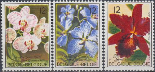 Potov znmky Belgicko 1985 Orchideje Mi# 2215-17