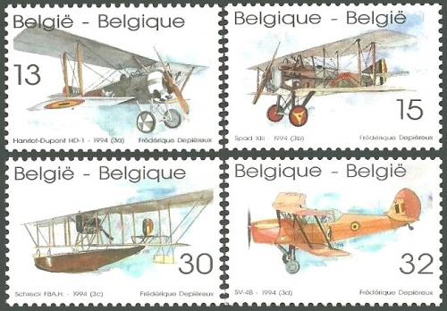 Potov znmky Belgicko 1994 Star letadla Mi# 2594-97 Kat 5