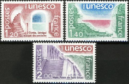 Potov znmky Franczsko 1980 Vydn pro UNESCO Mi# 21-23
