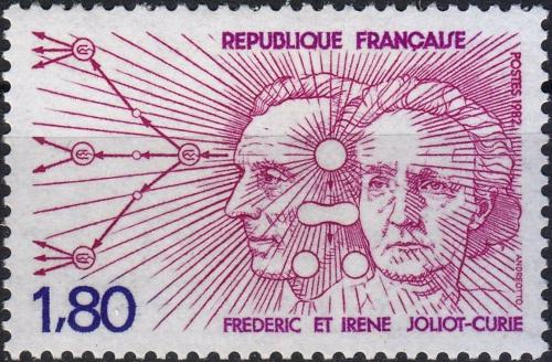 Potov znmka Franczsko 1982 Frdric a Ir&#232;ne Joliot-Curie Mi# 2347 - zvi obrzok