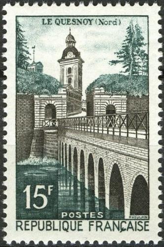 Potov znmka Franczsko 1957 Most a opevnn v Le Quesnoy Mi# 1145