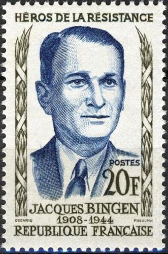Potov znmka Franczsko 1958 Jacques Bingen Mi# 1196 - zvi obrzok
