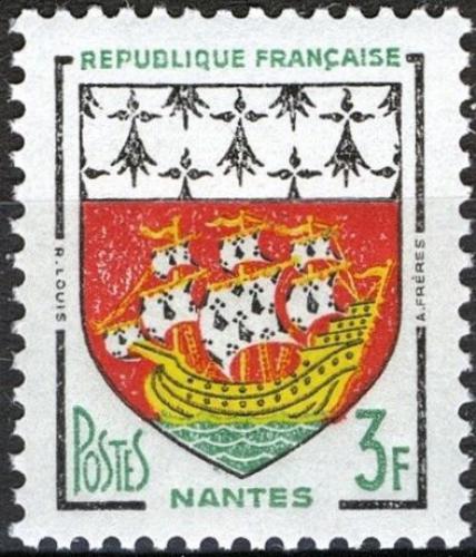 Potov znmka Franczsko 1958 Znak Nantes Mi# 1222