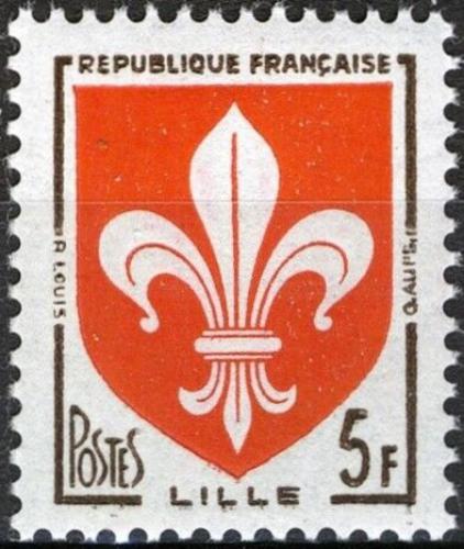 Potov znmka Franczsko 1958 Znak Lille Mi# 1223