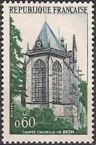 Potovn znmka Francie 1971 Kostel v Riom Mi# 1756