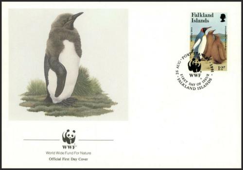 FDC Falklandsk ostrovy 1991 Tuniak patagonsk, WWF 117 Mi# 540