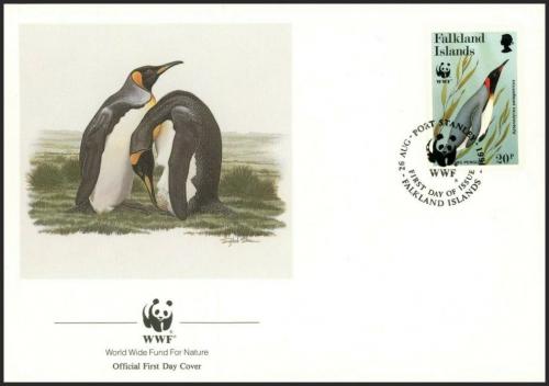 FDC Falklandsk ostrovy 1991 Tuniak patagonsk, WWF 117 Mi# 541