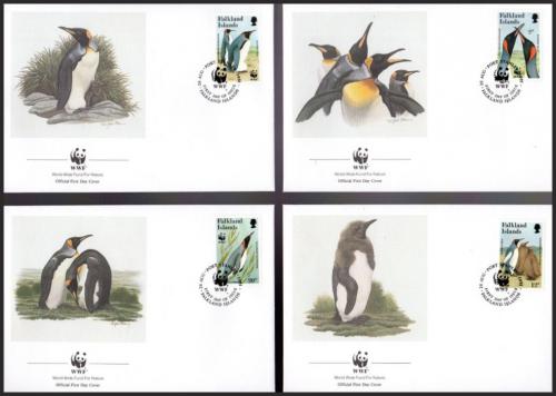 FDC Falklandsk ostrovy 1991 Tuniak patagonsk, WWF 117 Mi# 538-41