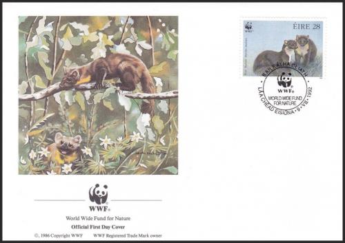 FDC rsko 1992 Kuna lesn, WWF 123 Mi# 798 - zvi obrzok