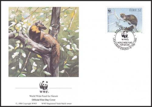 FDC rsko 1992 Kuna lesn, WWF 123 Mi# 799