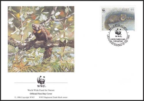 FDC rsko 1992 Kuna lesn, WWF 123 Mi# 800 - zvi obrzok