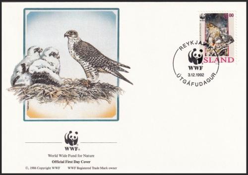 FDC Island 1992 Raroh loveck, WWF 136 Mi# 776 - zvi obrzok