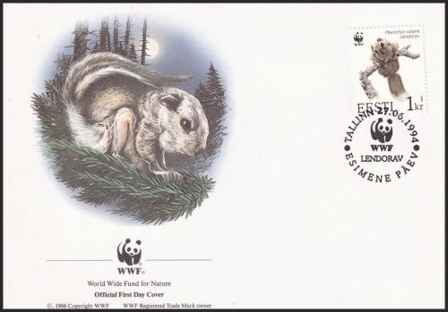 FDC Estnsko 1994 Poletuka slovansk, WWF 165 Mi# 229 - zvi obrzok