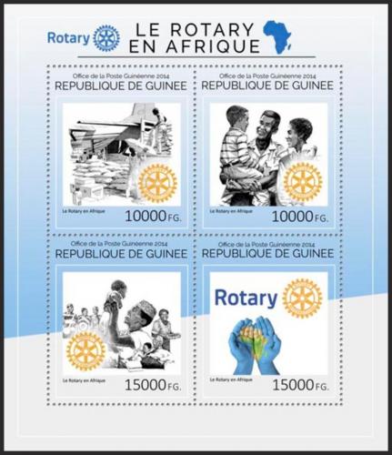 Potov znmky Guinea 2014 Rotary Intl. Mi# 10642-45 Kat 20 