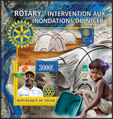 Potov znmka Niger 2013 Rotary Intl. Mi# Block 170 Kat 8