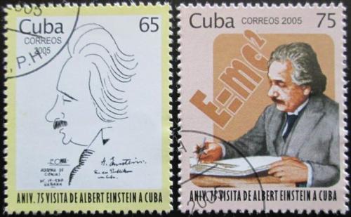 Potov znmky Kuba 2005 Albert Einstein Mi# 4720-21