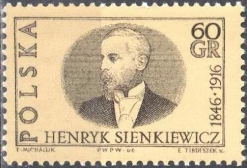 Potov znmka Posko 1966 Henryk Sienkiewicz, spisovatel Mi# 1664