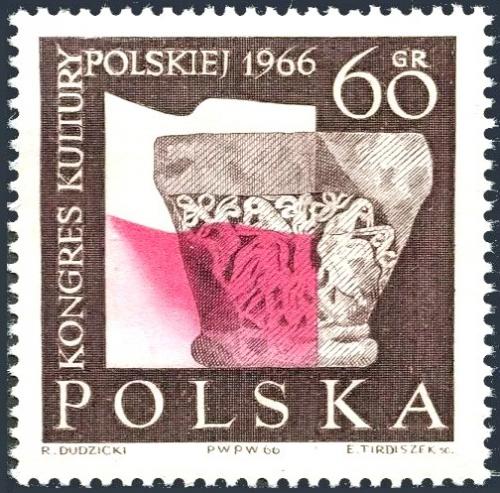 Potov znmka Posko 1966 Sjezd polsk kultury Mi# 1714