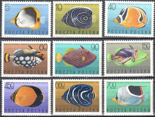 Potov znmky Posko 1967 Exotick ryby Mi# 1748-56