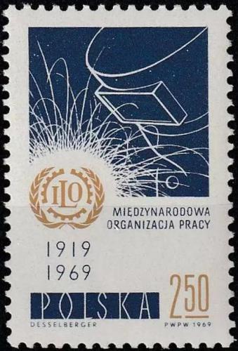 Potov znmka Posko 1969 ILO, 50. vroie Mi# 1962