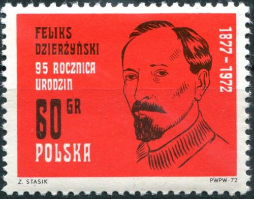 Potov znmka Posko 1972 Felix Edmundovi Dzerinskij, revolucion Mi# 2172