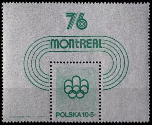 Potov znmka Posko 1975 LOH Montreal Mi# Block 61