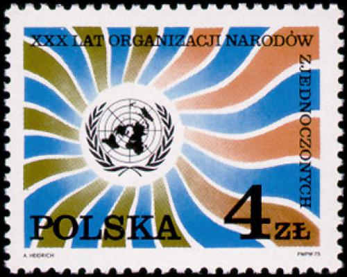 Potov znmka Posko 1975 OSN, 30. vroie Mi# 2390