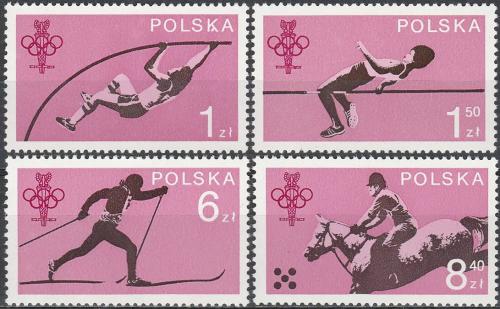 Potov znmky Posko 1979 Polsk olympijsk vbor, 60. vroie Mi# 2612-15
