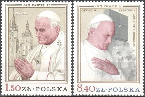 Potov znmky Posko 1979 Pape Jan Pavel II. Mi# 2629-30