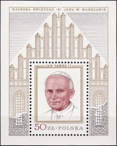 Potov znmka Posko 1979 Pape Jan Pavel II. Mi# Block 75 Kat 5