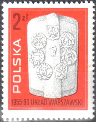 Potov znmka Posko 1980 Varavsk smlouva, 25. vroie Mi# 2685