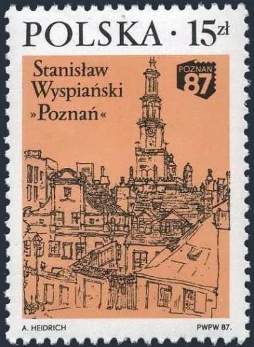 Potov znmka Posko 1987 Radnice v Poznani Mi# 3105