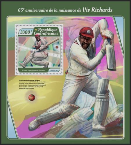 Potov znmka SAR 2017 Viv Richards, kriket Mi# Block 1635 Kat 15