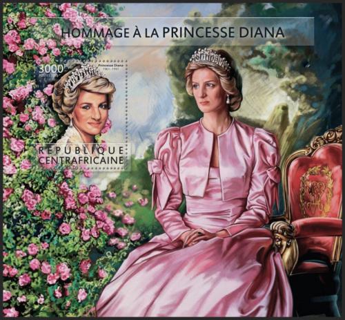 Potovn znmka SAR 2015 Princezna Diana Mi# Block 1357 Kat 14