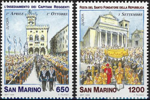 Potov znmky San Marino 1998 Eurpa CEPT, nrodn svtky Mi# 1774-75