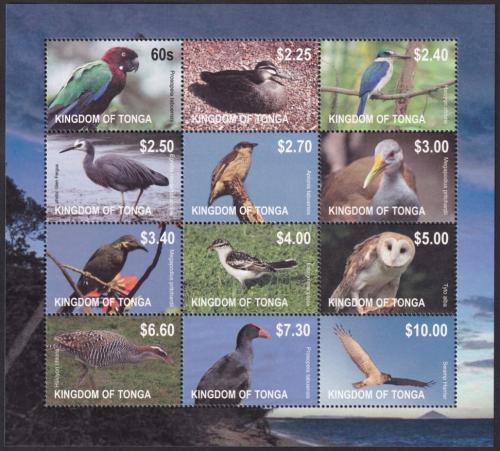 Potov znmky Tonga 2012 Vtci TOP SET Mi# 1754-65 Bogen Kat 60