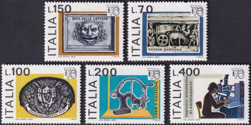 Potov znmky Taliansko 1976 Vstava ITALIA 76 v Milnu Mi# 1541-45