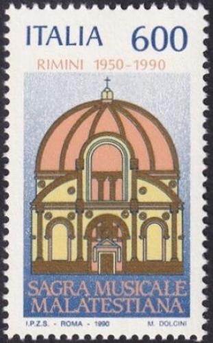 Potov znmka Taliansko 1990 Hudebn festival  Malatestiana, 40. vroie Mi# 2156 