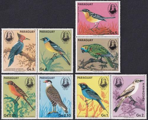 Potov znmky Paraguaj 1985 Vtci, Audubon s kupnem 2 Mi# 3863-69 Kat 7