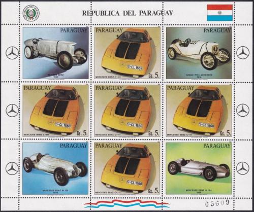Potov znmky Paraguaj 1983 Zvodn automobily Mi# 3592 Bogen 24